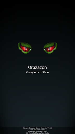 Monster Names Generator