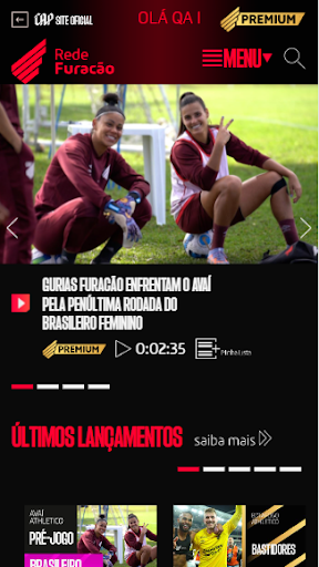 Android application Rede Furacão screenshort
