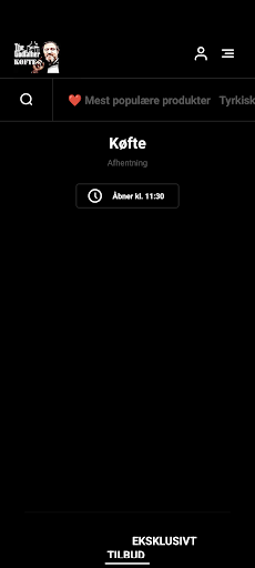 Android application Køfte screenshort