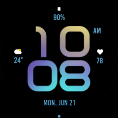 Stylish Aurora Watch Face