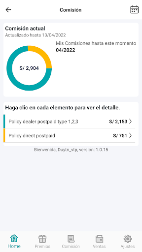 Mis Comisiones Bitel Screen 3
