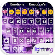 Purple Lighting Storm Theme – Emoji Keyboard ⚡  Icon