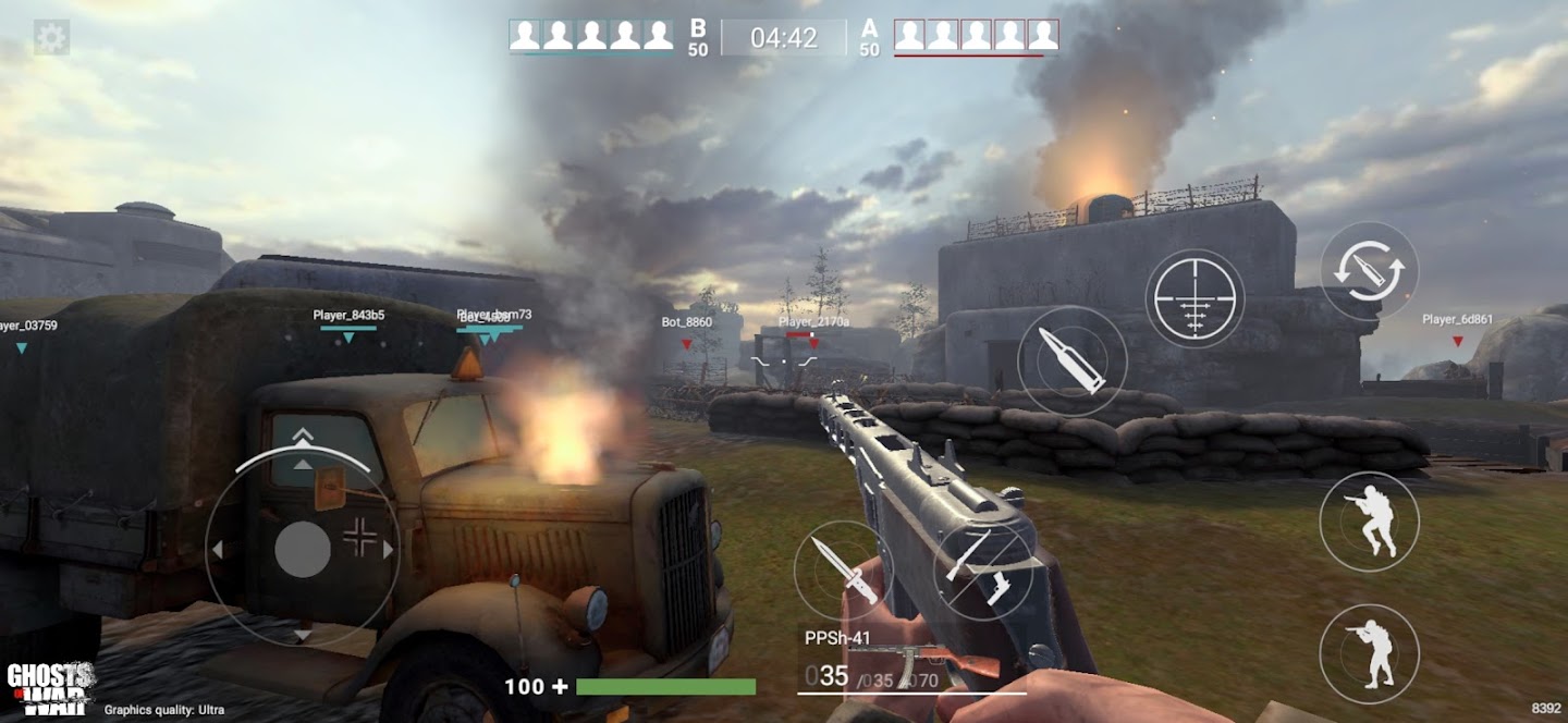 Ghosts of War: WW2 Shooting game Army D-Day