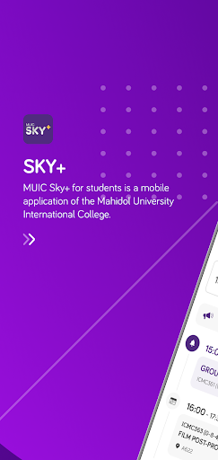 Android application MUIC Sky for Students screenshort