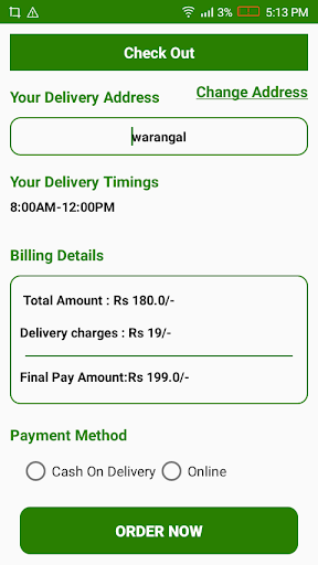 Veg Baket Screen 3