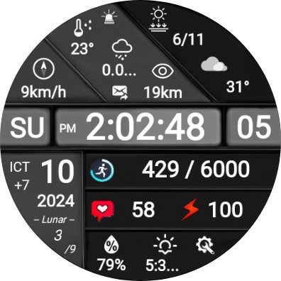 N-SPORT711 MultiNews WatchFace screenshot 8