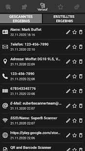 QR- und Barcode-Scanner PRO Screenshot