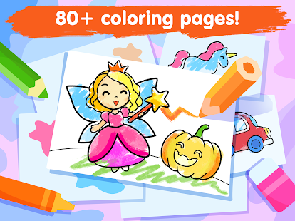 Coloring games for kids and toddlers 2-5 years old