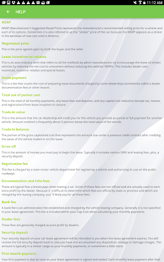 Car Lease Payment Calculator