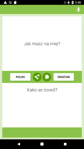 Android application Polish-Croatian Translator screenshort