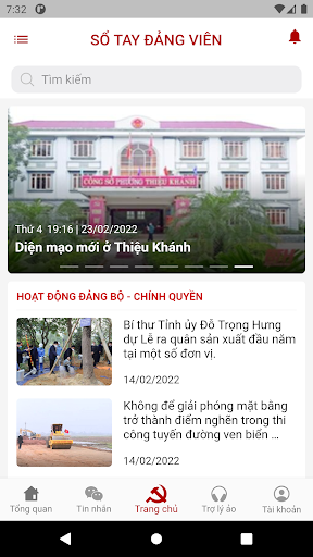 Android application Sổ tay Đảng viên Thanh Hóa screenshort