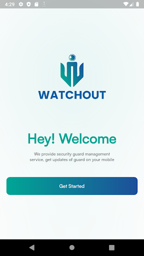 Android application Watchout screenshort