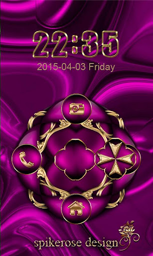 Android application Abstract Purple Go Locker them screenshort