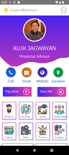Android application Alok Jagwayan screenshort
