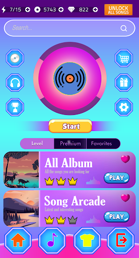 Android application Mister Max Piano Games screenshort