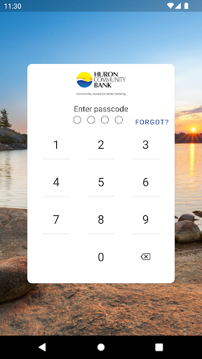 Android application Huron Community Bank screenshort