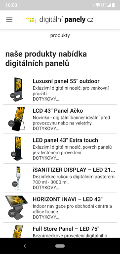 Digitální panely cz Screen 3