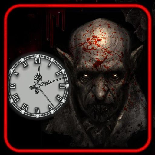Vampires Scary Clock