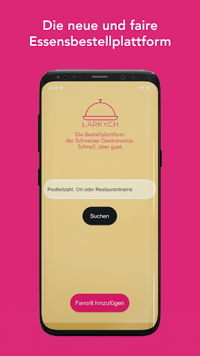 Android application Larky.ch: Delivery & Take Away screenshort
