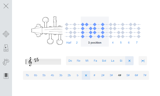 Android application Violin Fingers screenshort