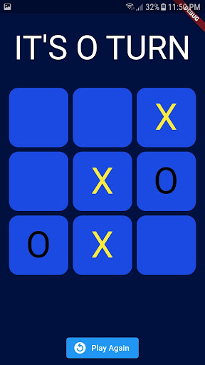 Android application Tic Tac Toe game | 2 players screenshort