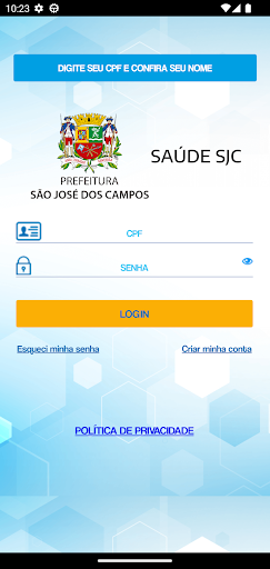 Android application Saúde SJC screenshort
