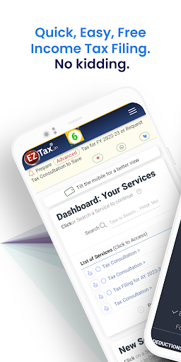 Android application EZTax - Income Tax Filing App screenshort