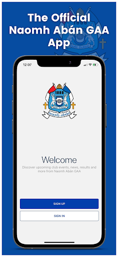 Android application Naomh Abán CLG screenshort
