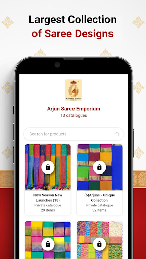 Android application Arjun Saree Emporium screenshort