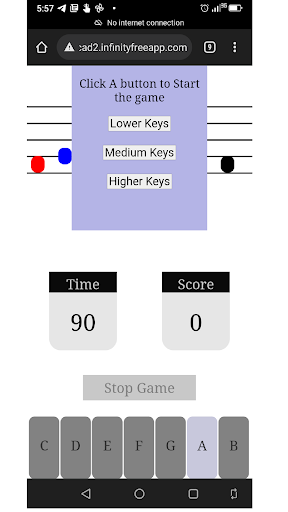 Android application Music LeadSheet screenshort