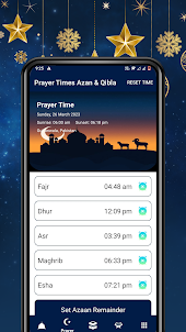 기도 시간: Azan & Qibla