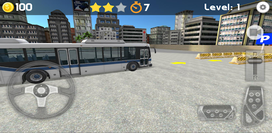 School City Bus Parking 3D