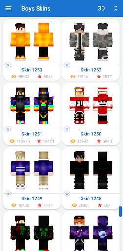 Boys Skins for Minecraft PE Screenshot 1 - AppWisp.com
