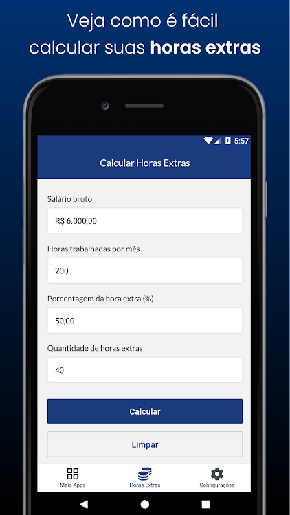 Calculadora de Horas Extras - 1.0.1 - (Android)