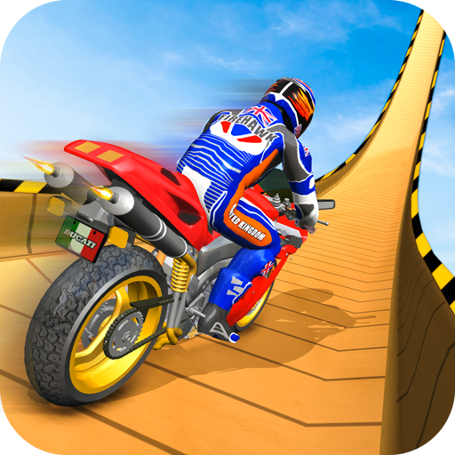 Mega Ramp Moto Bike Stunts: Bike Racing Games