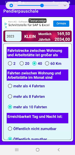 Pendlerpauschale Screen 3