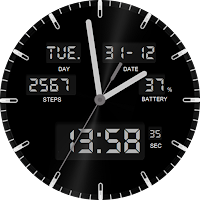 Simple Watch Dark 24Hr