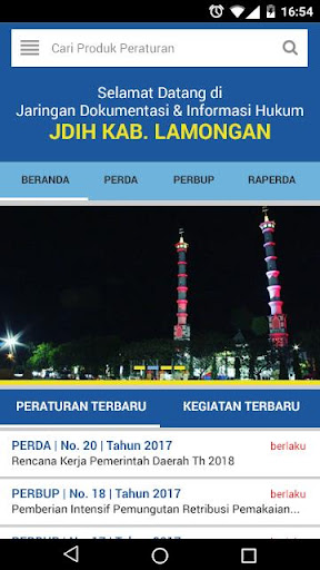 Android application JDIH Kab. Lamongan screenshort