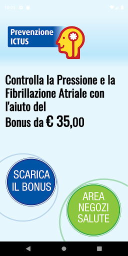 Android application Prevenzione Ictus screenshort