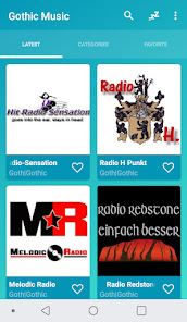 Captura de Pantalla 7 Gothic music online radios android