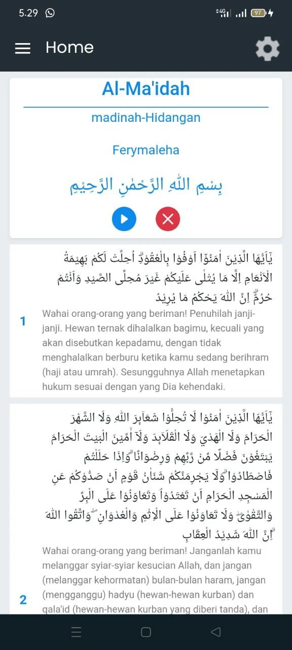 Download Al Quran Indonesia App Free on PC (Emulator) LDPlayer
