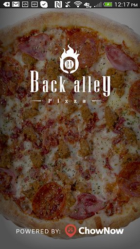 Android application Back Alley Pizza screenshort