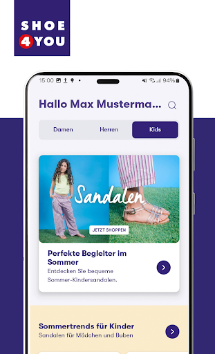 Android application Shoe4You Shopping screenshort