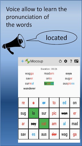 Mocoup: Find the split words Screen 3