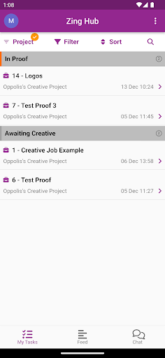 Android application ZingHub screenshort