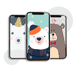 Cover Image of ダウンロード Cute Panda Bear Cartoon Wallpa  APK