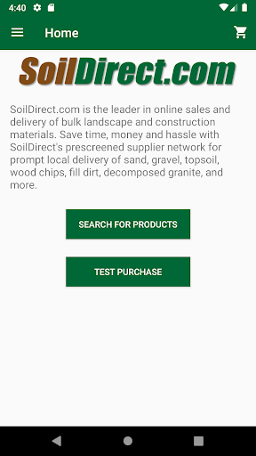 Android application Soil Direct screenshort
