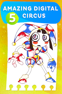 Pomni Digital circus coloring