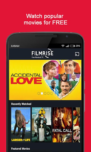 Android application FilmRise - Movies and TV Shows screenshort