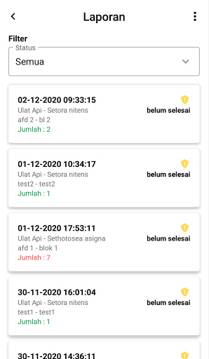 Monitoring HPT Sawit PT Paya P